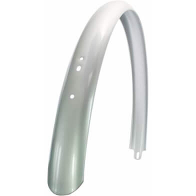 Achterspatbord 28 Transport Urban lang breed zilver
