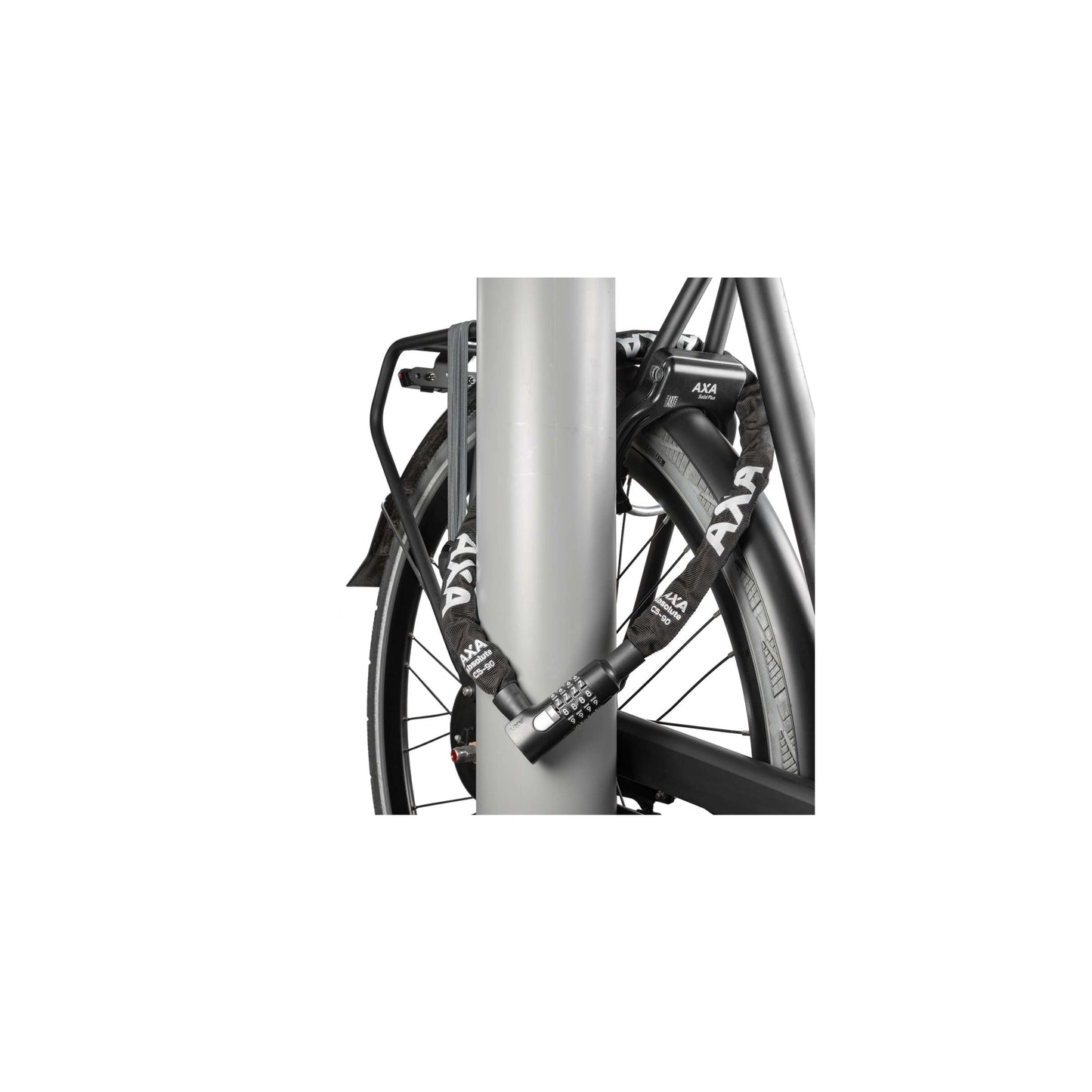 Axa Slot ketting absolute 5-110 zwart safety index 7