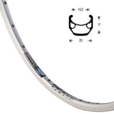 Rigida Ryde velg 28 chrina alu 20mm 36 14