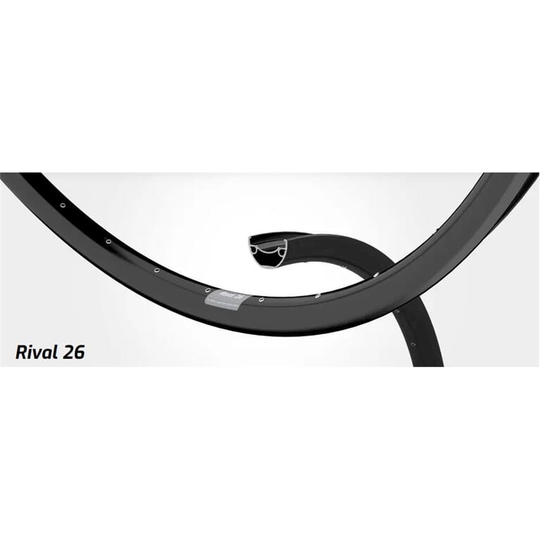 Rigida Velg ryde 28 (622) rival-26 36 14 zwart (ongeslepen)