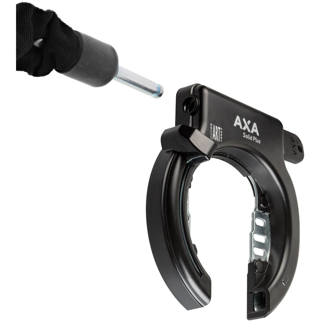 Axa Ringslot solid plus zwart (op kaart)