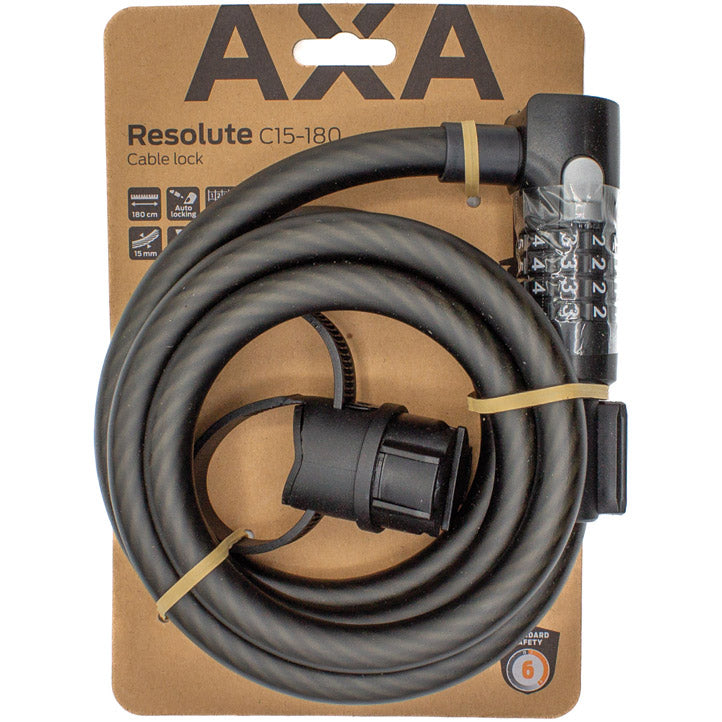 AXA Kabelslot resolute c15 180 code (kaart)