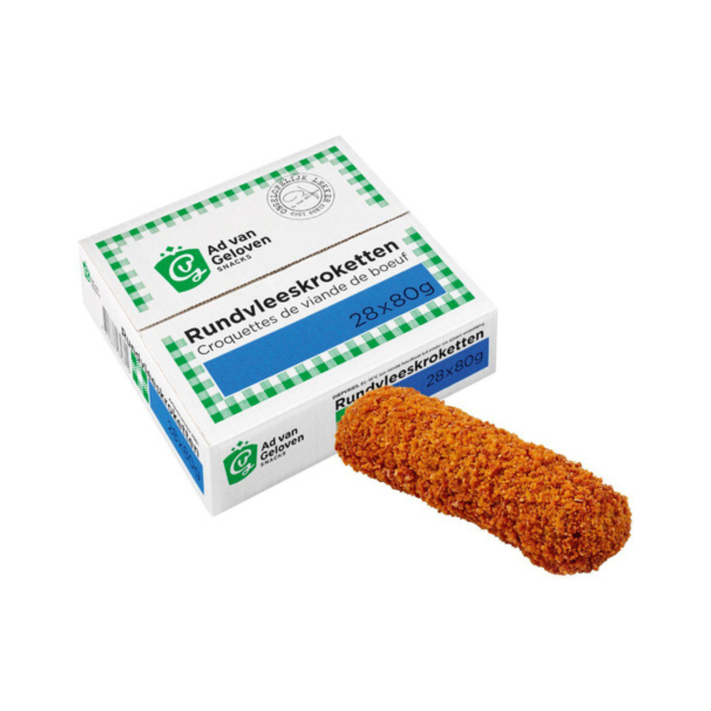 Ad Van Geloven 20% rundvleeskroket (28x 80 gr)