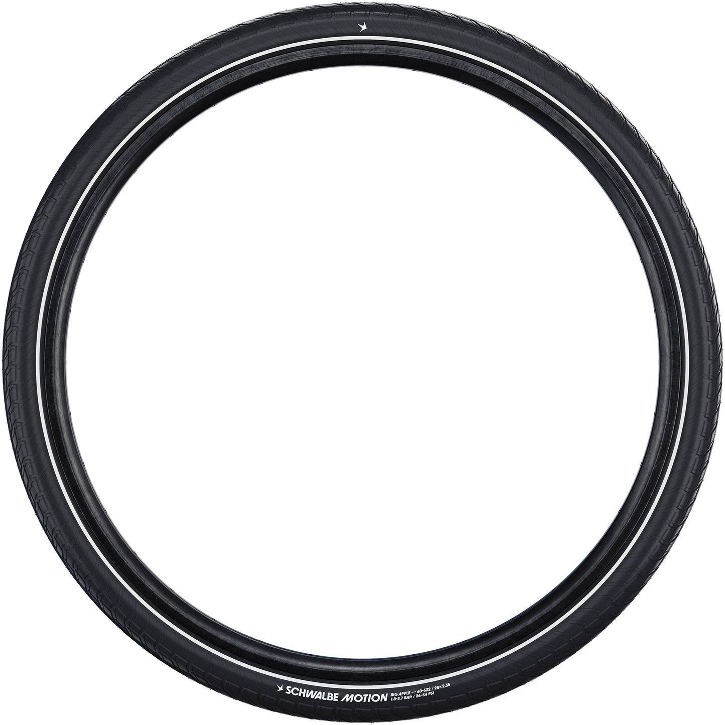 Schwalbe Benelux B.V. Schwalbe draadband motion big apple 50-507 +r zwart