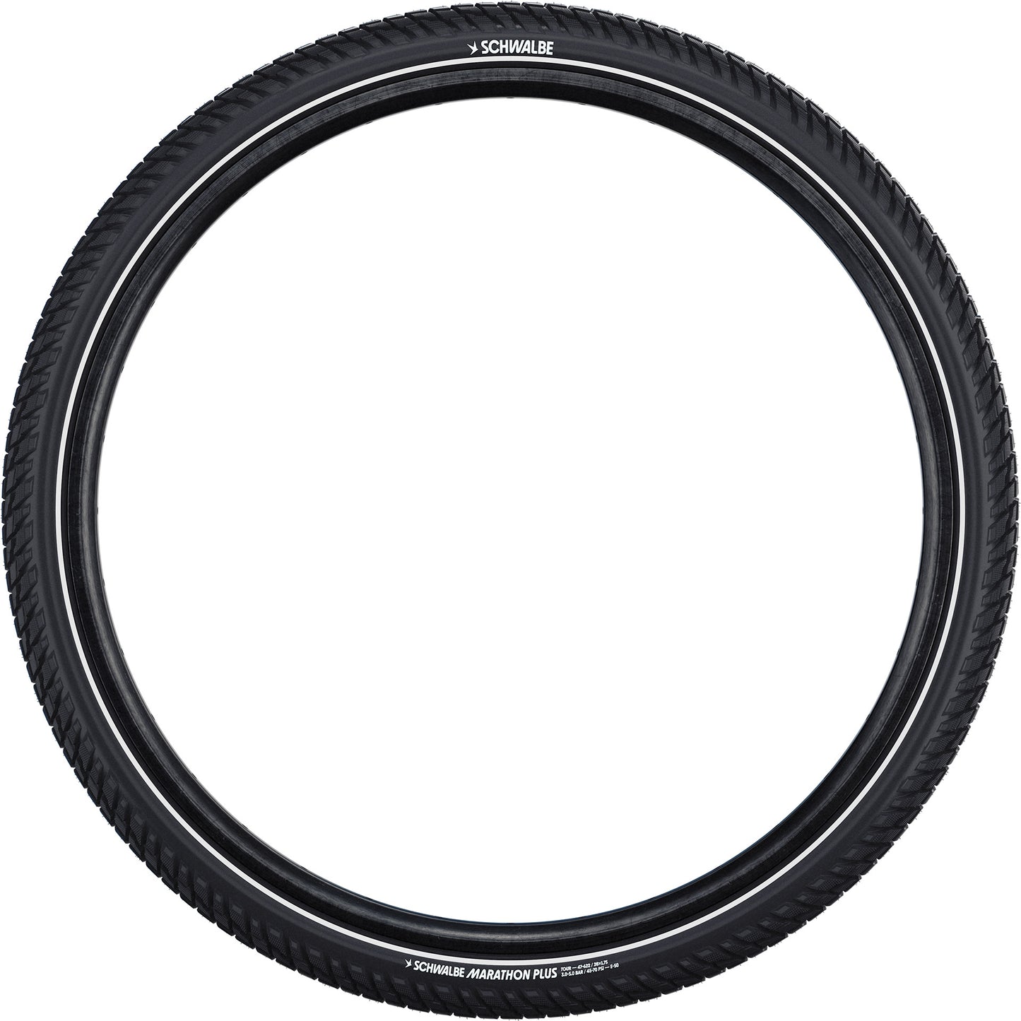 SCHWALBE draadband marathon plus tour perf 55-584 +r zwart
