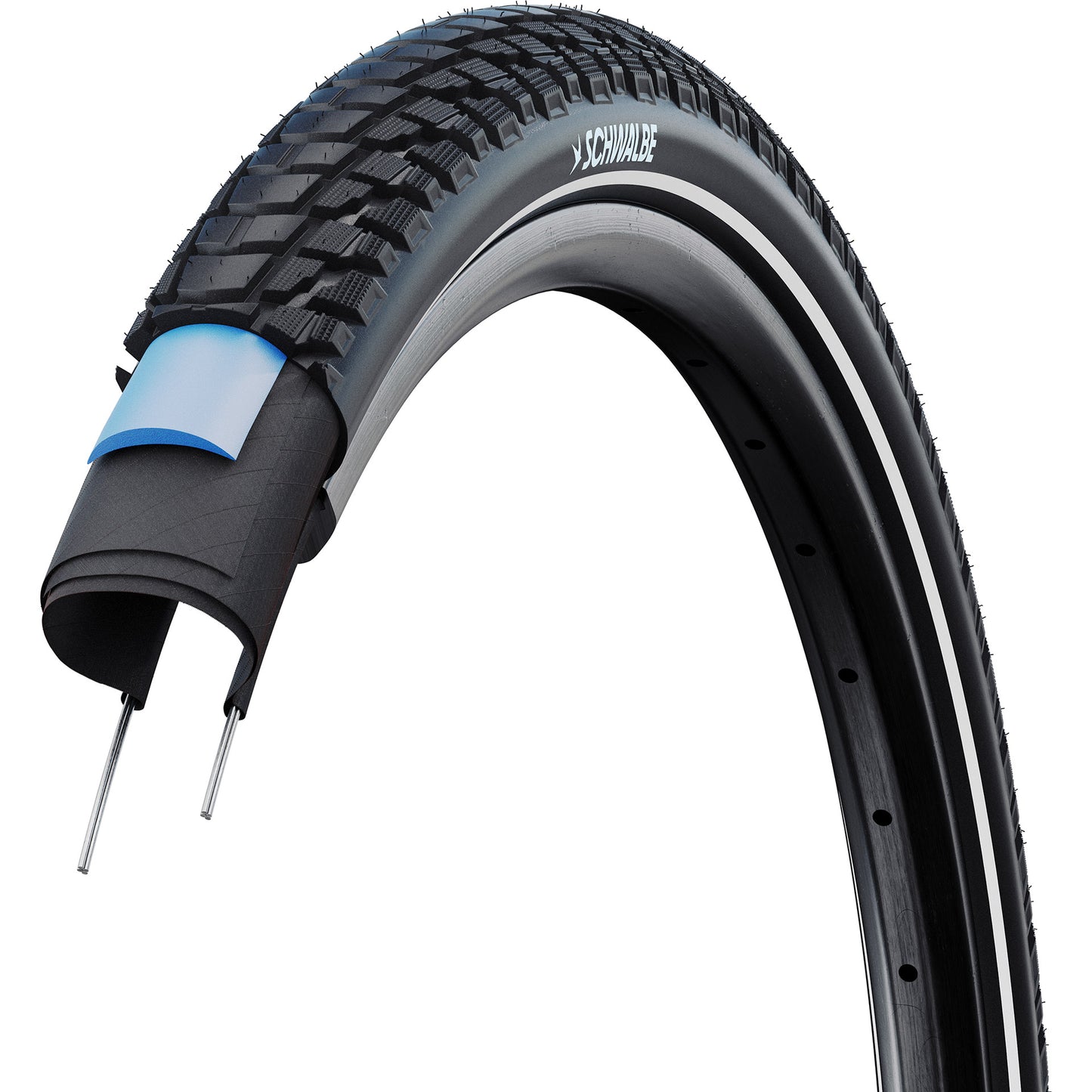 SCHWALBE draadband marathon plus tour 50-622 +r zwart