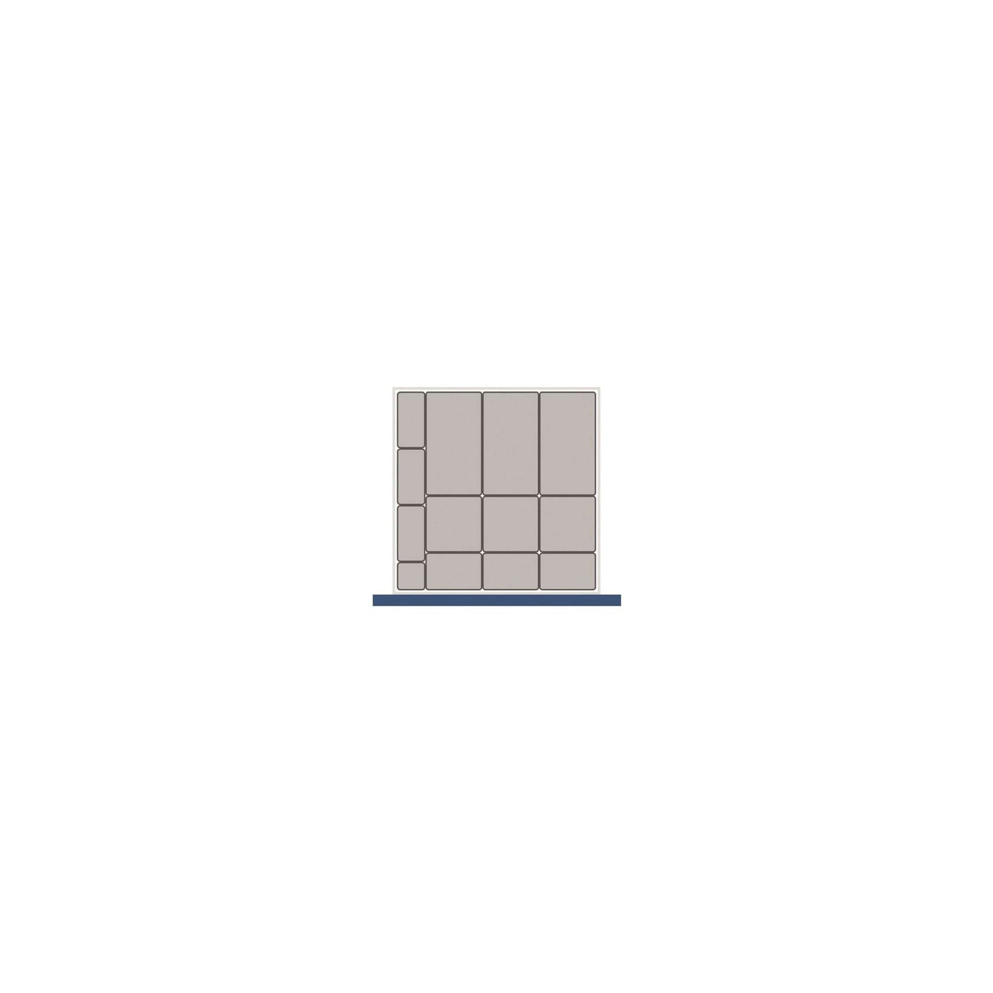 Bott cubio assortiment met 13 bakjes 65x65 lade