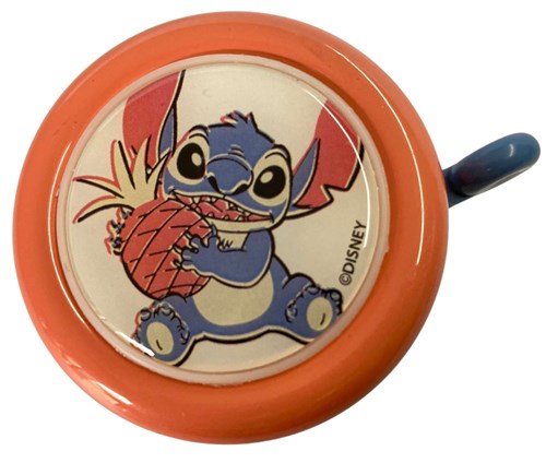 Volare Disney stitch fietsbel - roze koraal blauw