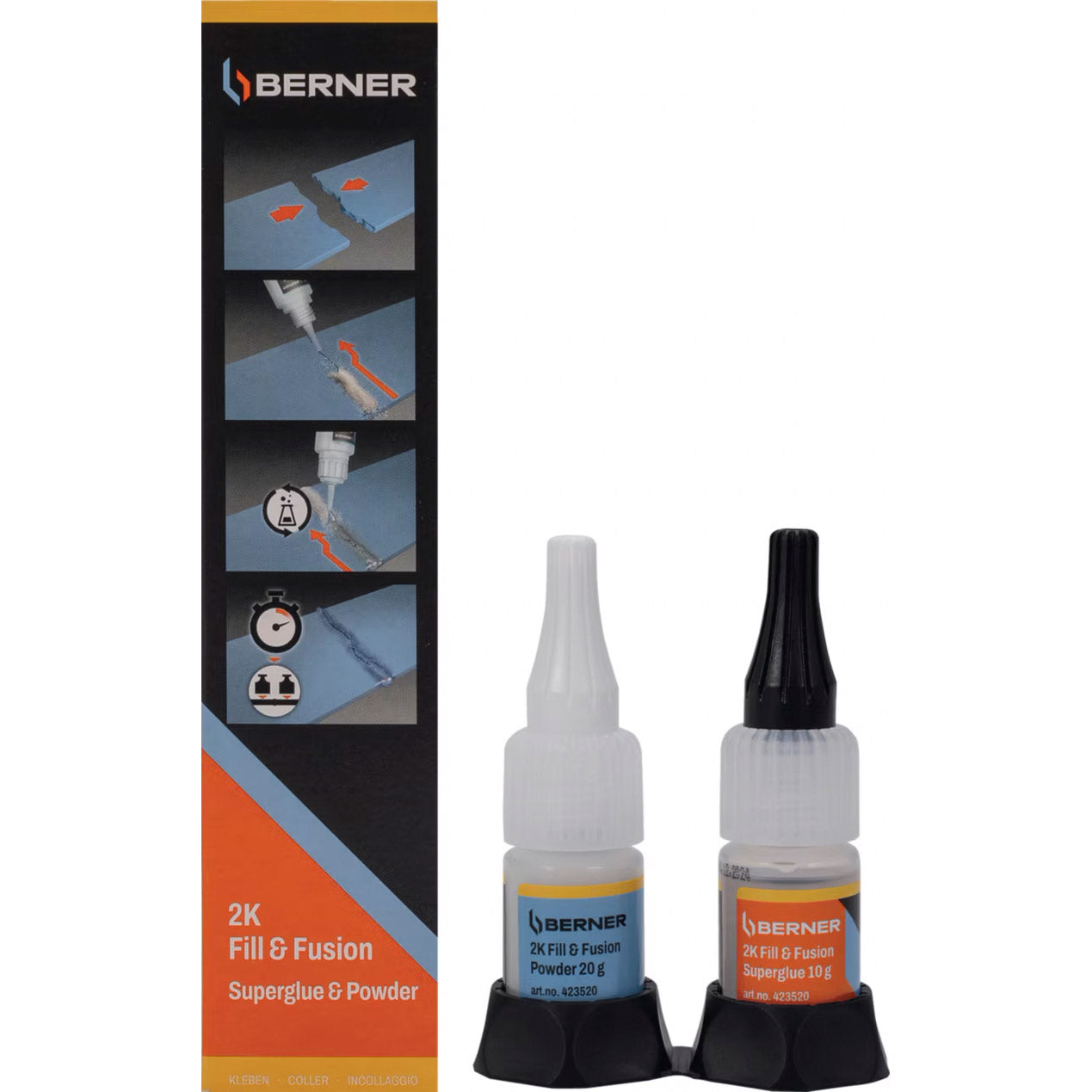 Cema Berner 2-componentenlijm superglue 2k fill fusion 10g