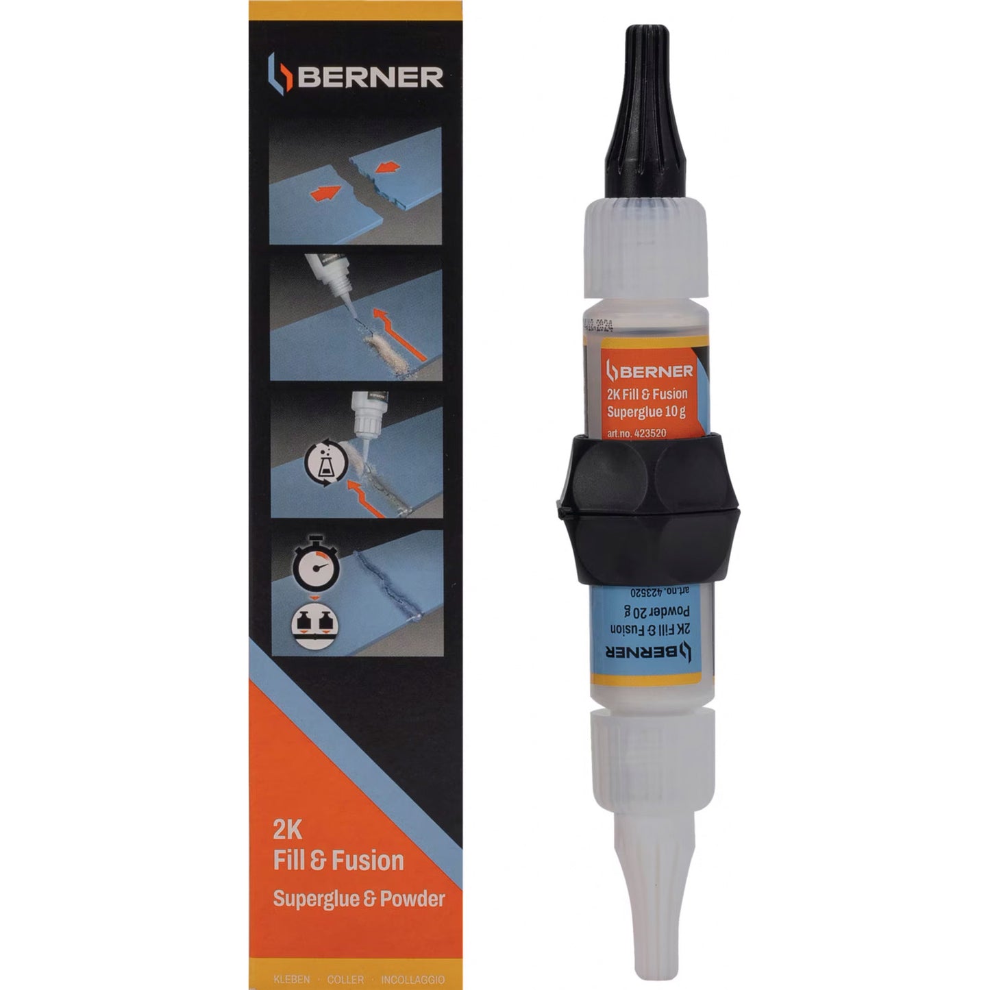 Cema Berner 2-componentenlijm superglue 2k fill fusion 10g