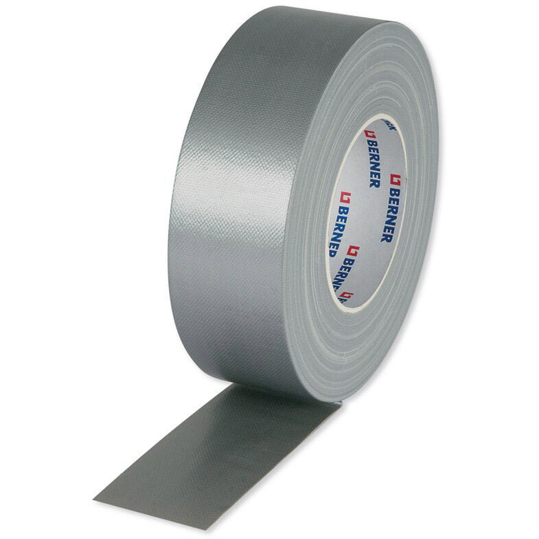 Cema Berner textieltape rol 50m x 50mm zilver