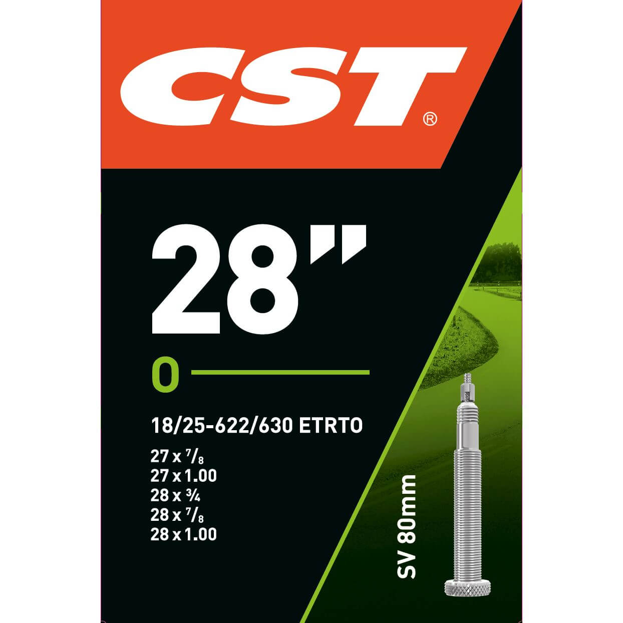CST Binnenband sv15 race 28 inch 18 25-622 sv 80 mm xxl lang 071507