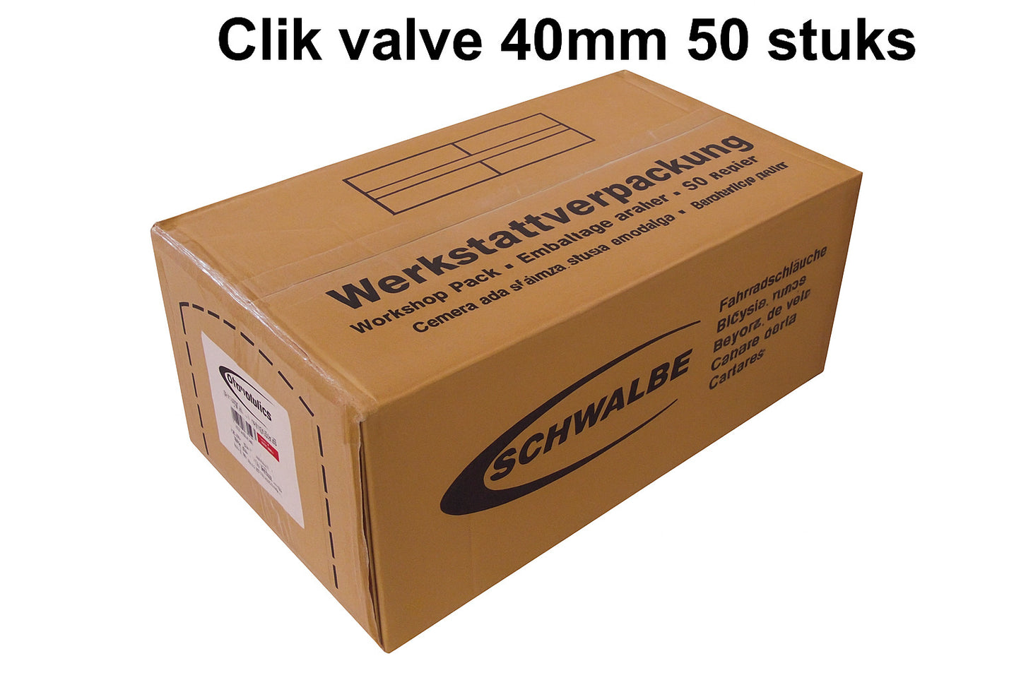 Schwalbe binnenband 23 30-622 630 scv15 click ventiel 40mm werkplaatsverpakking 50 stuks - 301023