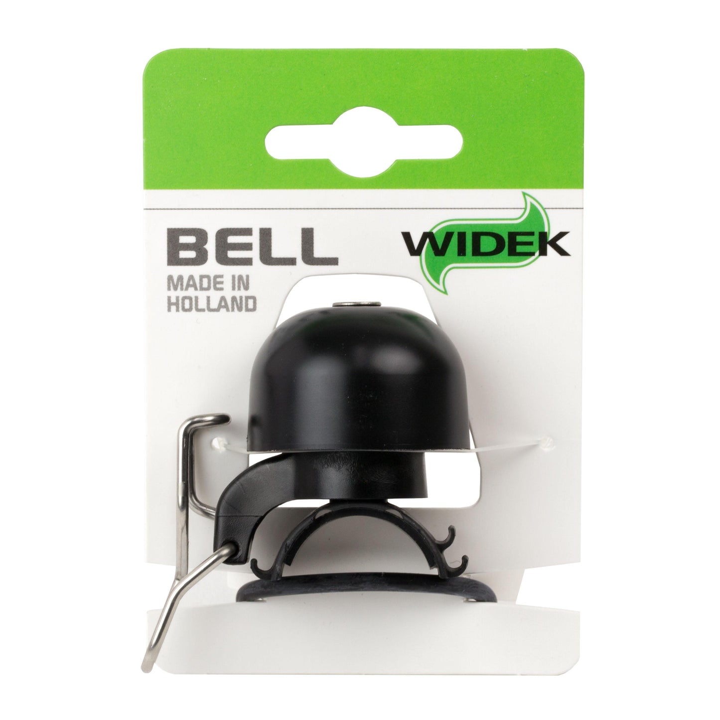 Widek fietsbel bel paperclip xxl all black op kaart - 136257