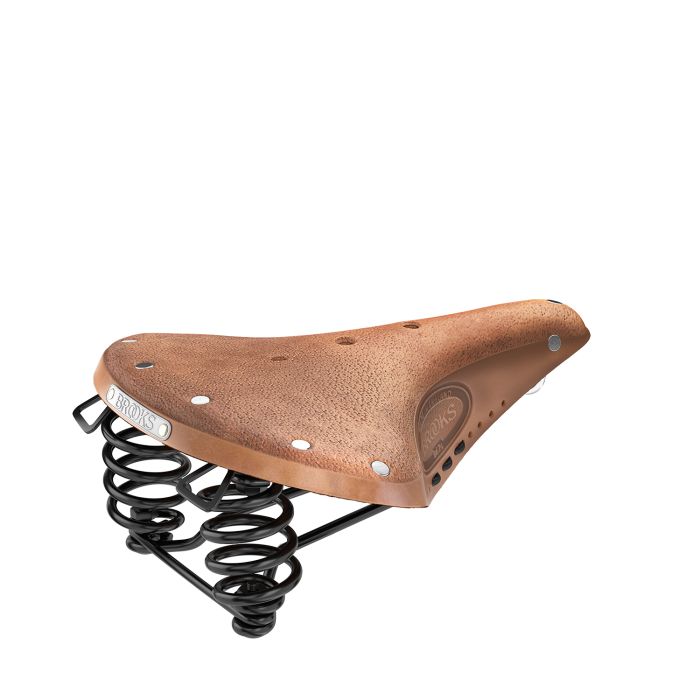 BROOKS B67 short softened - dark tan