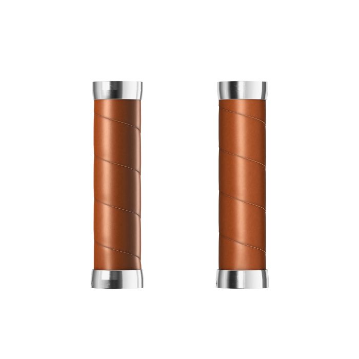BROOKS Slender leather grips (130+130mm) - honey