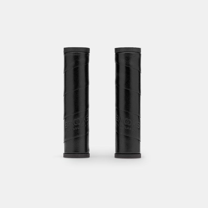 BROOKS Willow leather grip (130+130mm) - black