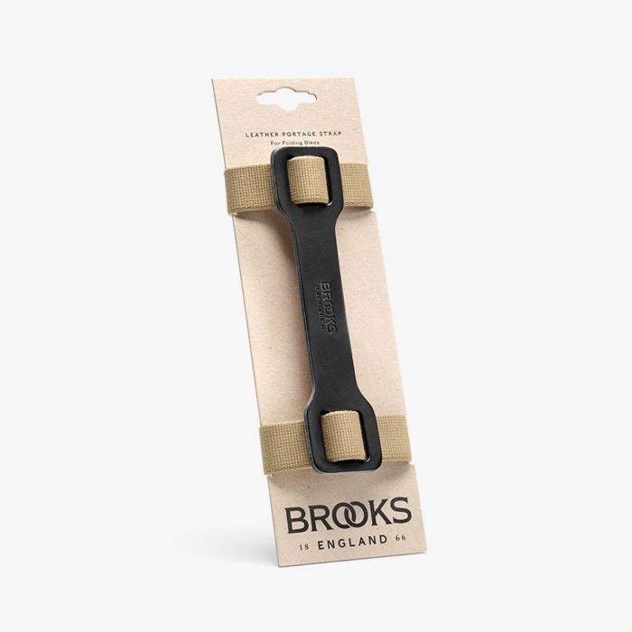 BROOKS Leather portage strap - black