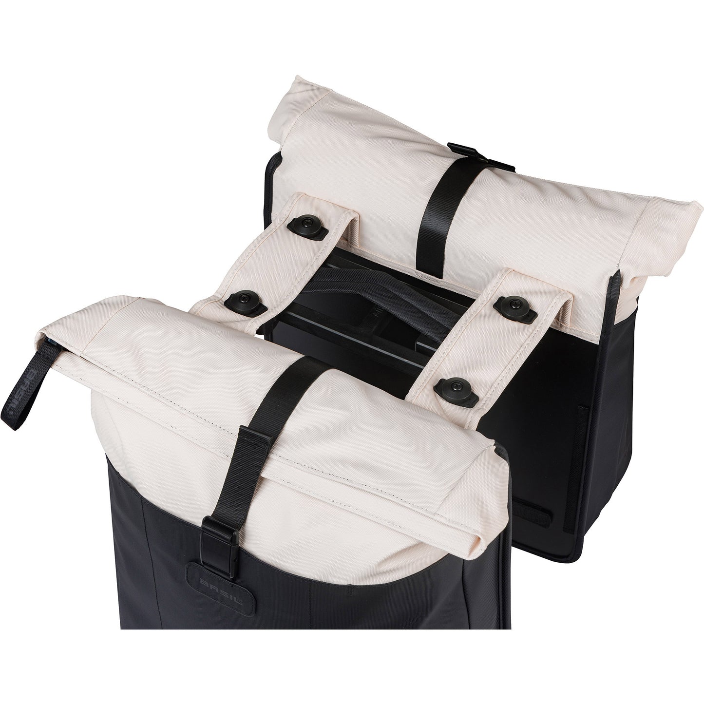 Basil B.V. Tas basil vive dubbel wit zwart | mik | 35l