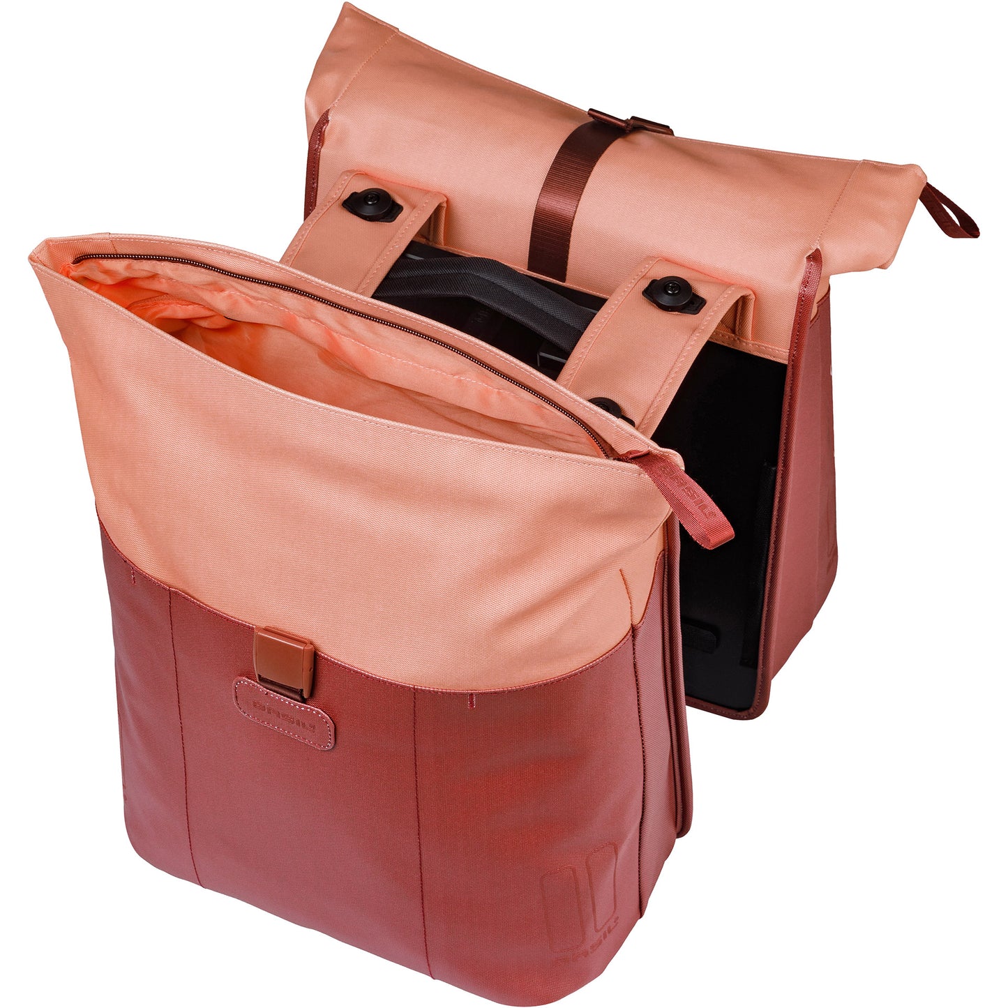Basil B.V. Tas basil vive dubbel bordeaux roze | mik | 35l