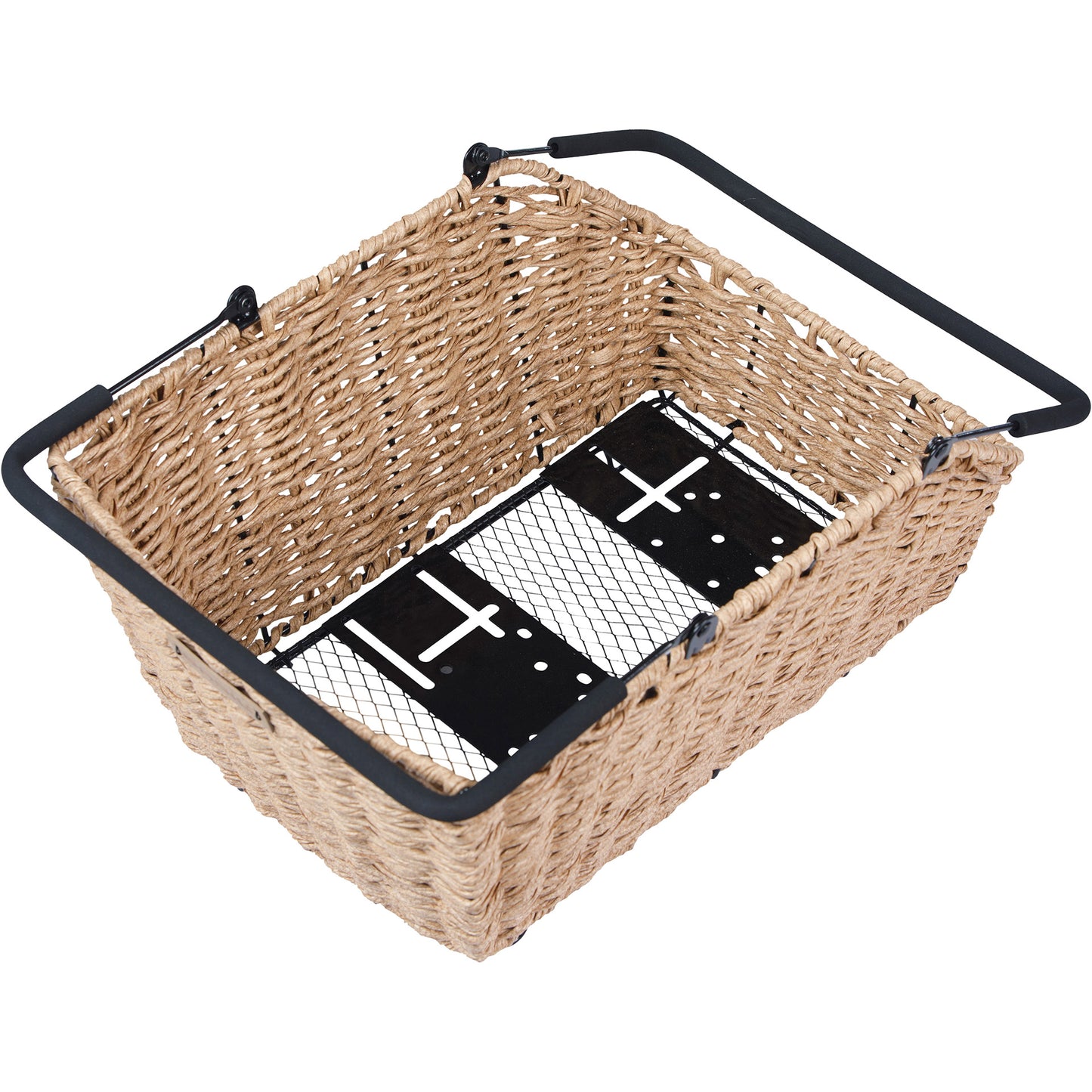 BASIL Fietsmand cento rattan look multi system 40 x 25 x 12 cm - seagrass