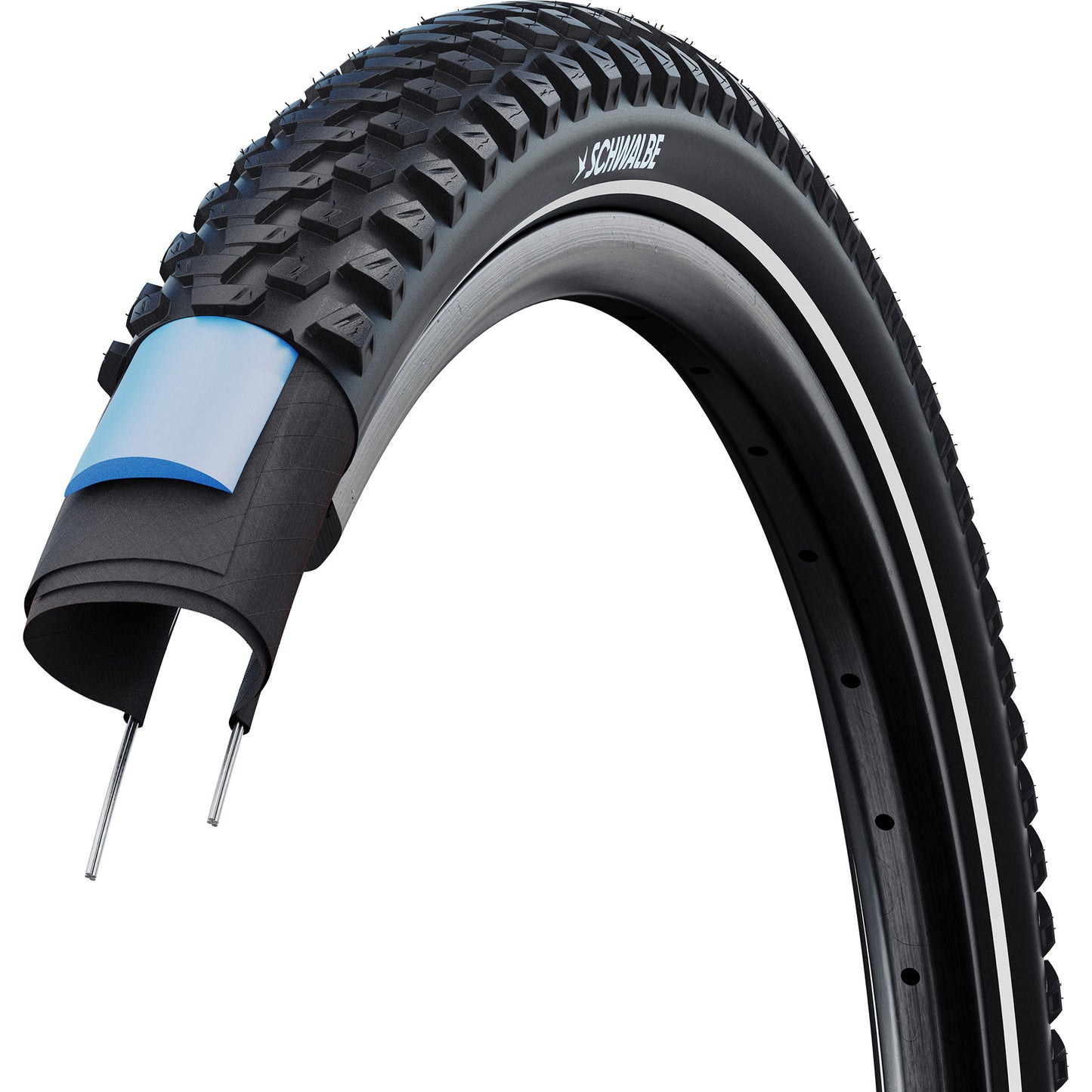 SCHWALBE draadband marathon plus mtb 54-622 +r zwart