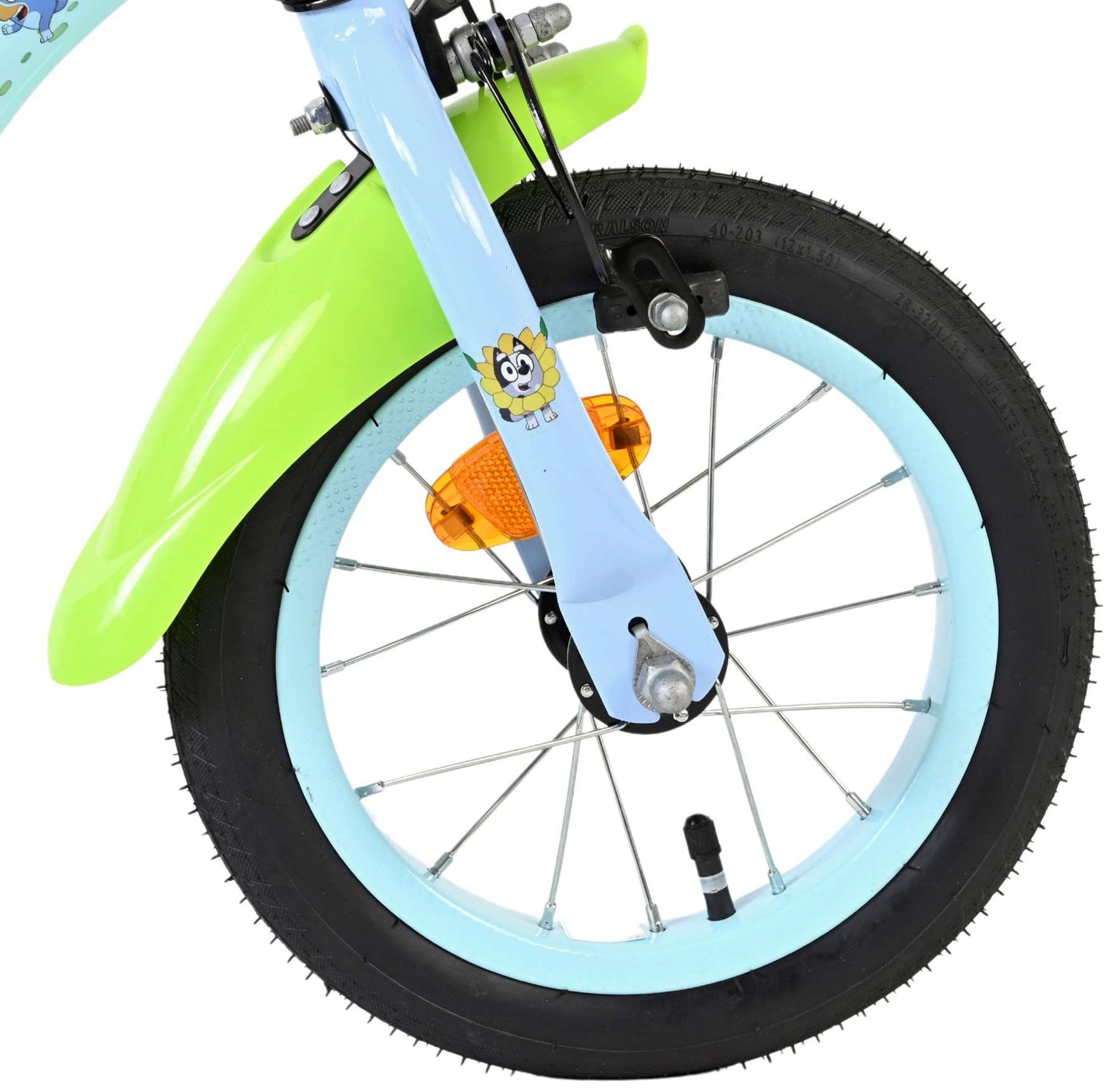 Volare Bluey kinderfiets - uni- 12 inch - blauw