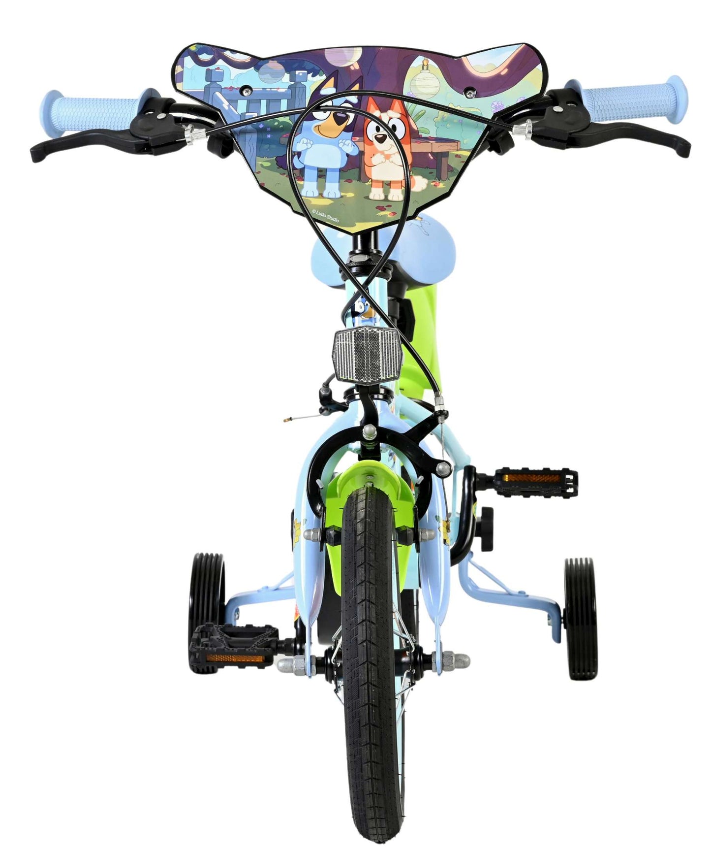 Volare Bluey kinderfiets - uni - 12 inch - lichtblauw - twee handremmen