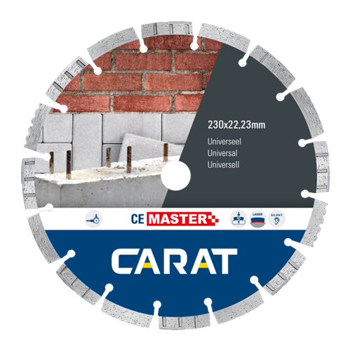 Carat Diamantzaagblad 230 x22.23 universeel ce master