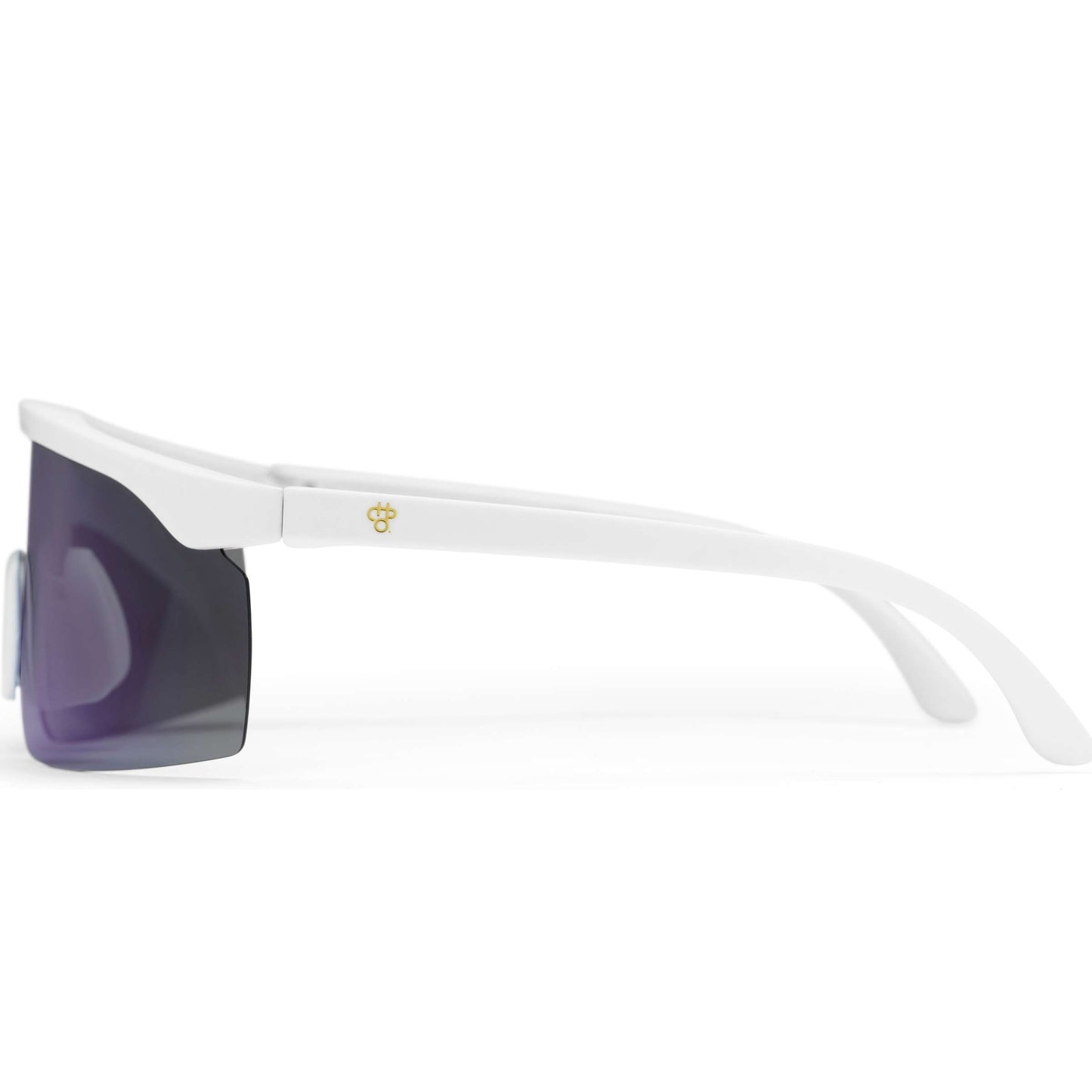 CHPO bril lelle white blue mirror