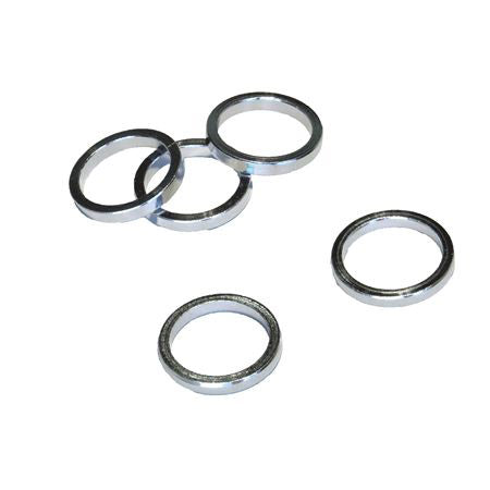 VWP balhoofdtussenring spacer alu 5mm 1.1 8 zilver p 5