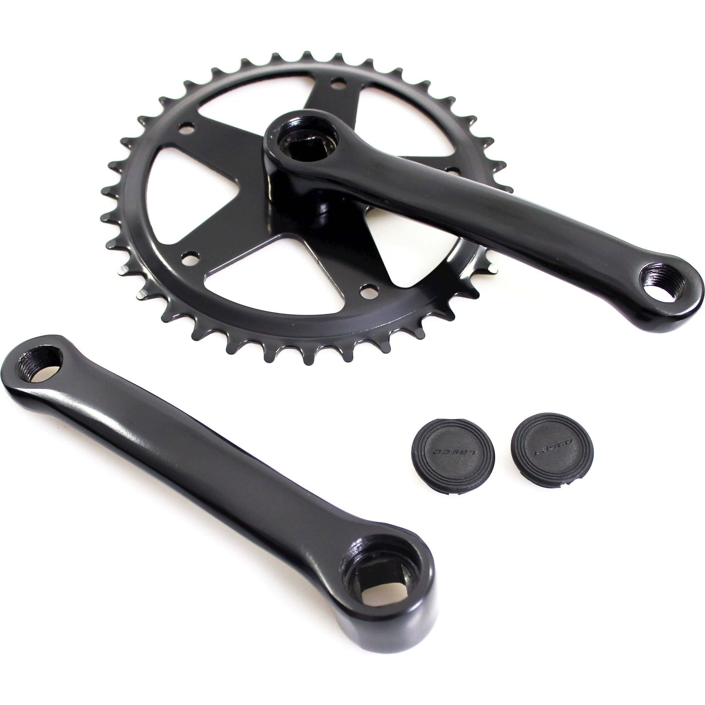 Crankstel Fausto 36T | 127mm | Staal | Zwart