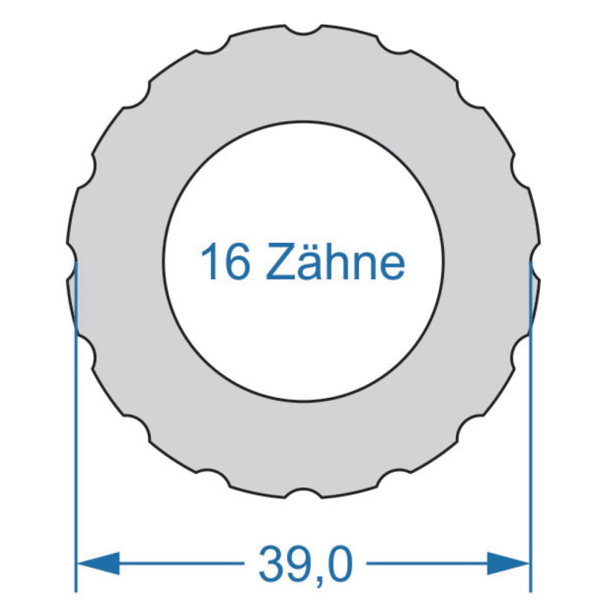 Cycplus Cyclus gereedschap power.tool 2-zijdig t16 39.0 t10 27.8
