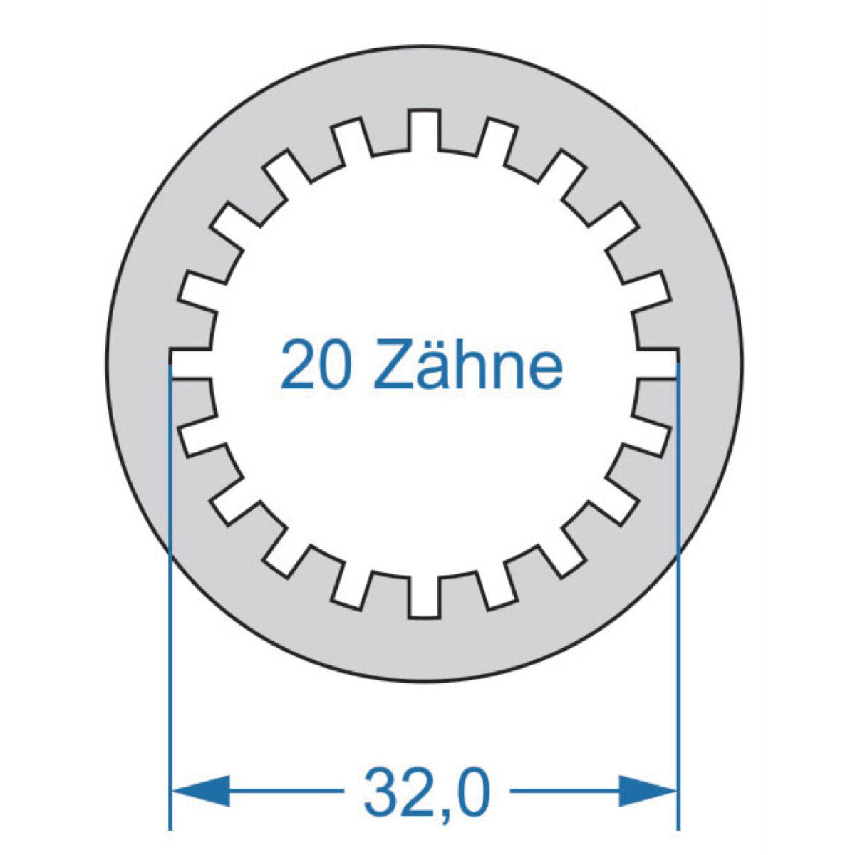Cycplus Cyclus gereedschap power.tool 2-zijdig t6 37.0 t20 32.0