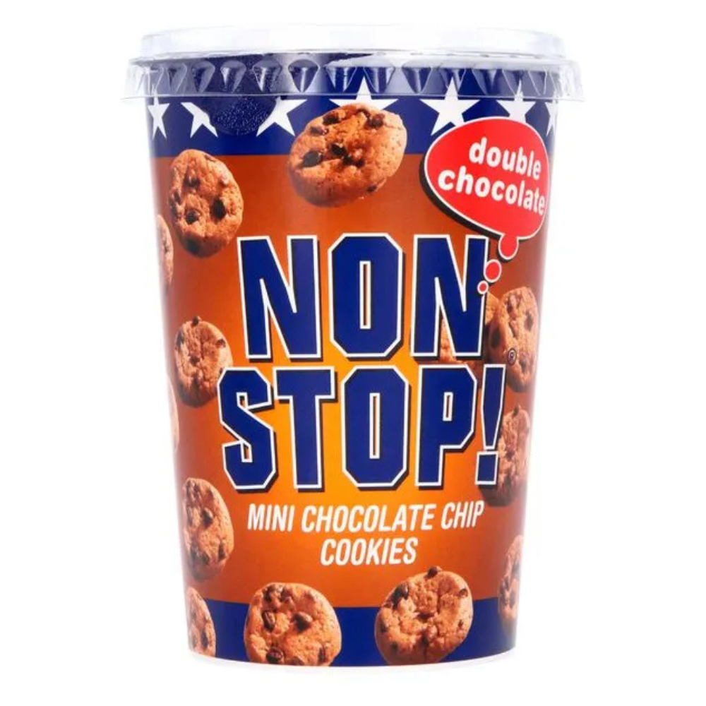 Non Stop! Choco chip cookies beker (8x 125 gr)