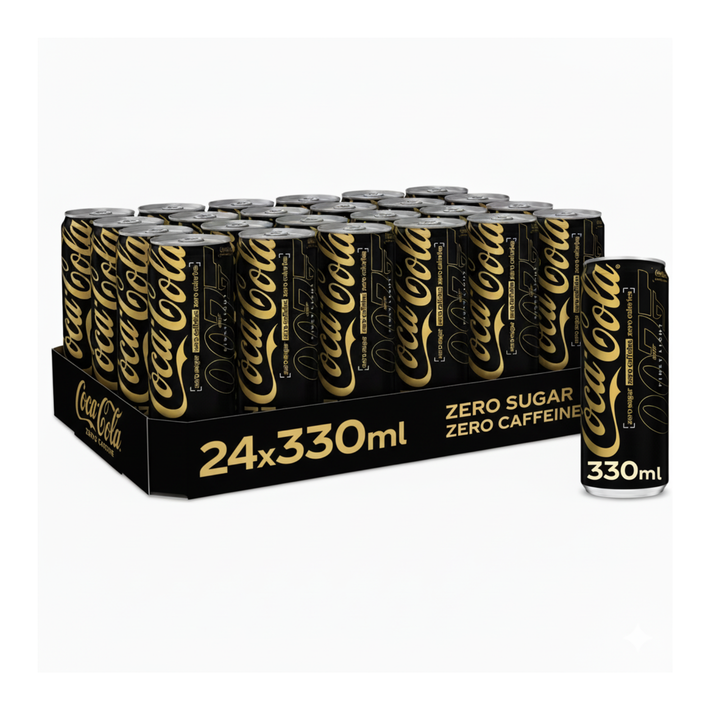 Coca-Cola Coca cola zero sugar zero caffeine blik (24x 33 cl)