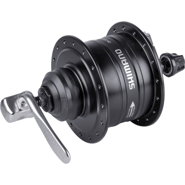 Shimano - Dynamonaaf HD-3D37 3 Watt - 36 gaats - Center-Lock - snelspanner - zwart