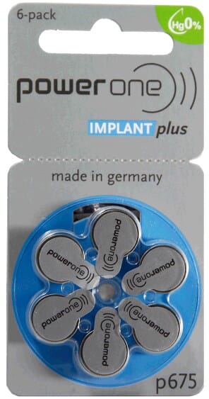 Imp Powerone hearing aid lant 675 blister 6