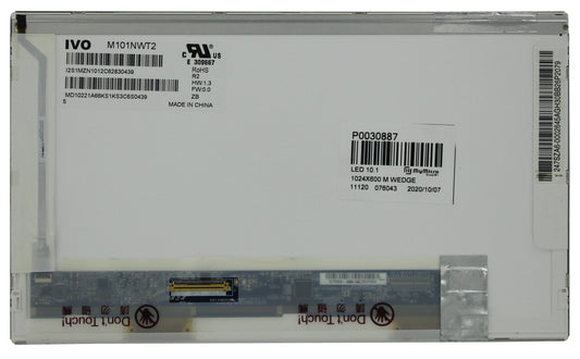 10.1 inch LCD scherm 1024x600 Mat 40Pin