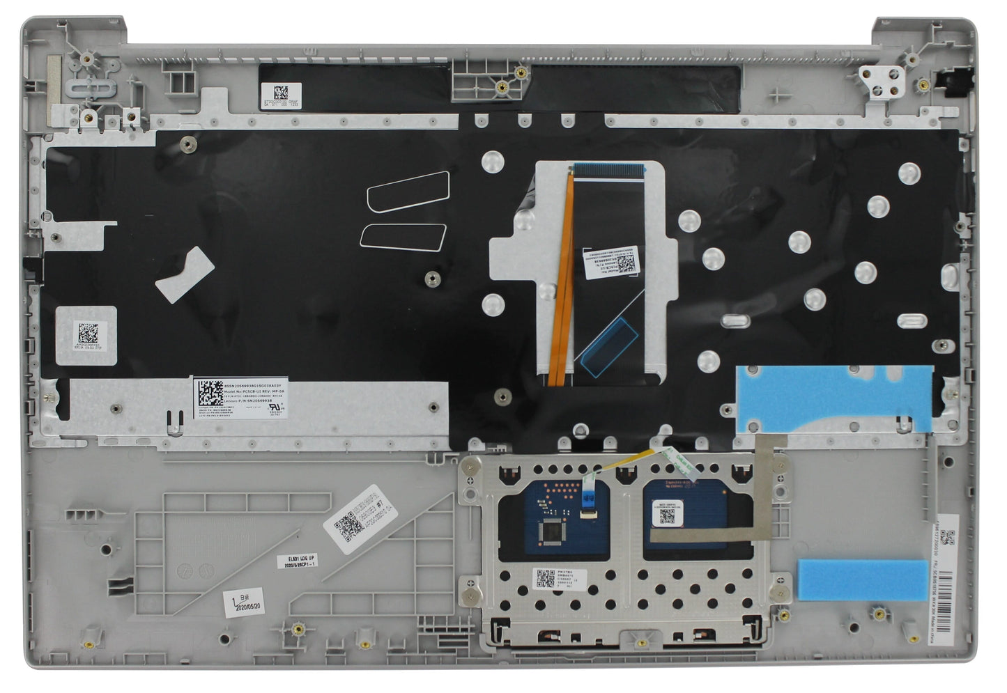 Ty Lenovo laptop toetsenbord qwer us + top cover, backlit