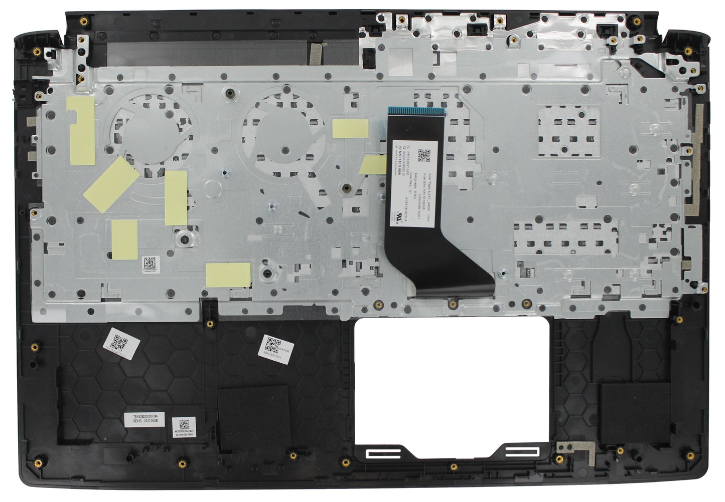 Ty Acer laptop toetsenbord qwer us + top cover - zwart