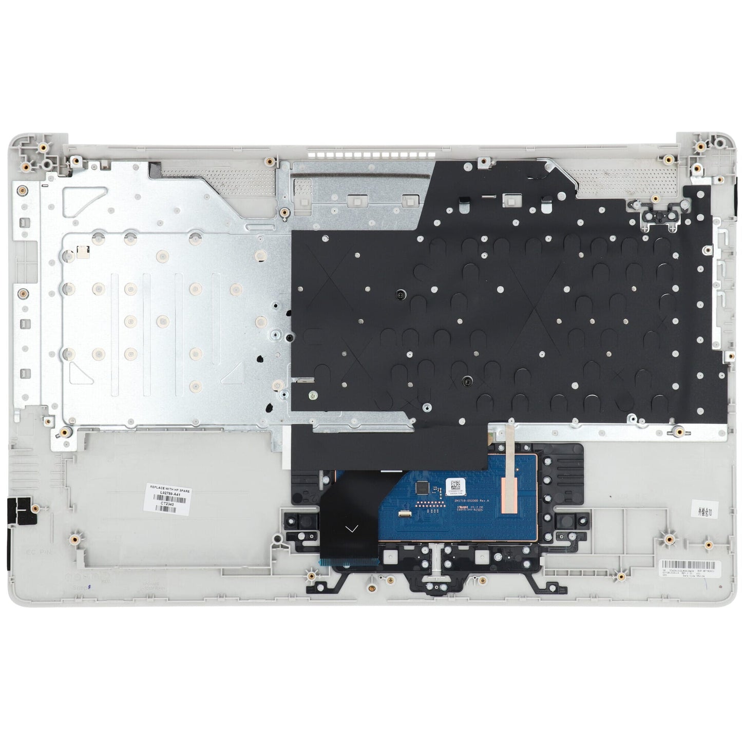 Ty Hp laptop toetsenbord azer be + top cover - zilver