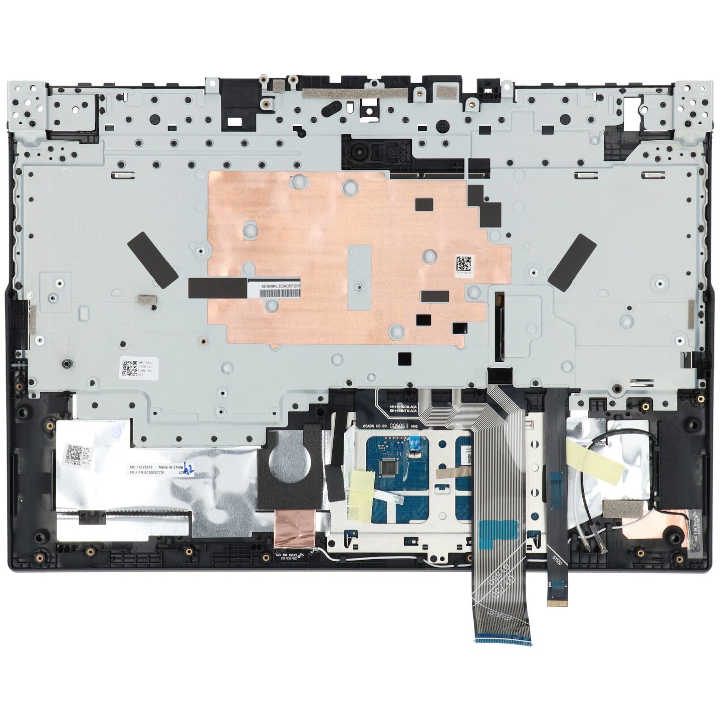 Ty Lenovo laptop toetsenbord qwer us + top cover, bl - zwart