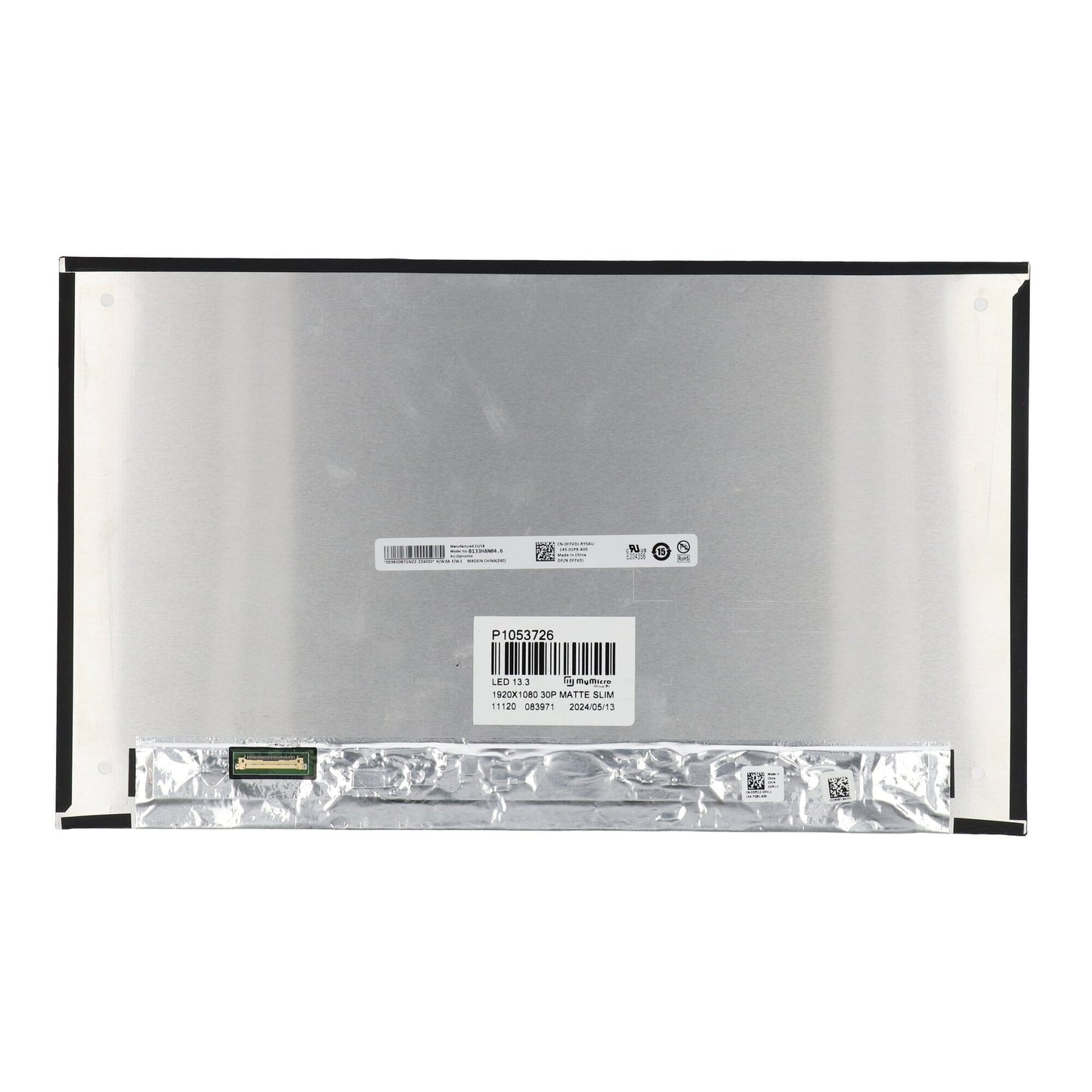 13.3 Inch LCD Scherm 1920x1080 Mat 30Pin eDP, IPS