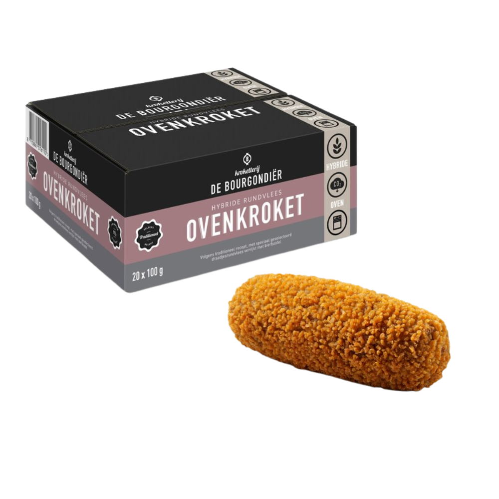 De Bourgondier rundvlees ovenkroket (20x 100 gram)