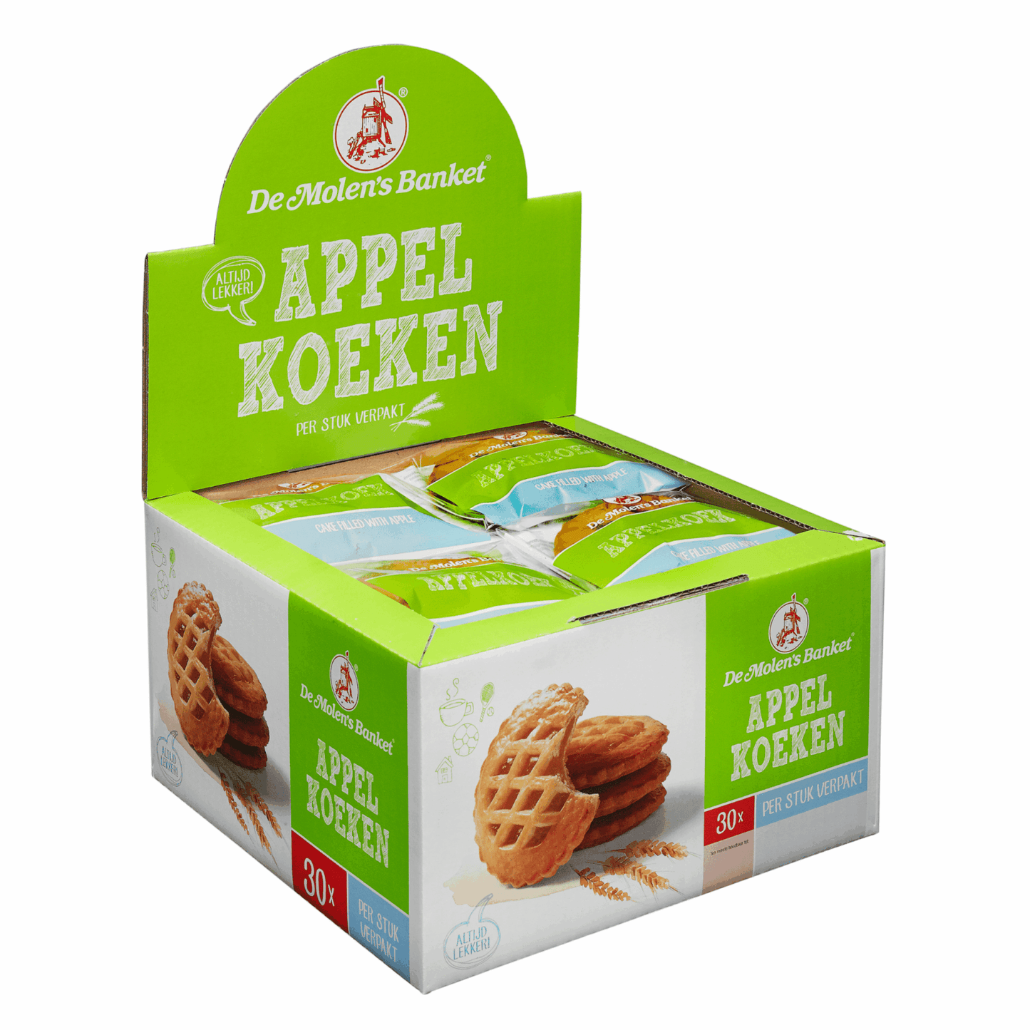 De Molen appelkoeken verpakt (30x 50gr)