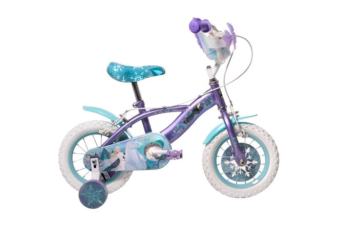 Disney Die Eiskönigin Disney frozen 2 kinderfiets - meisjes - 12 inch - blauw paars - twee handremmen
