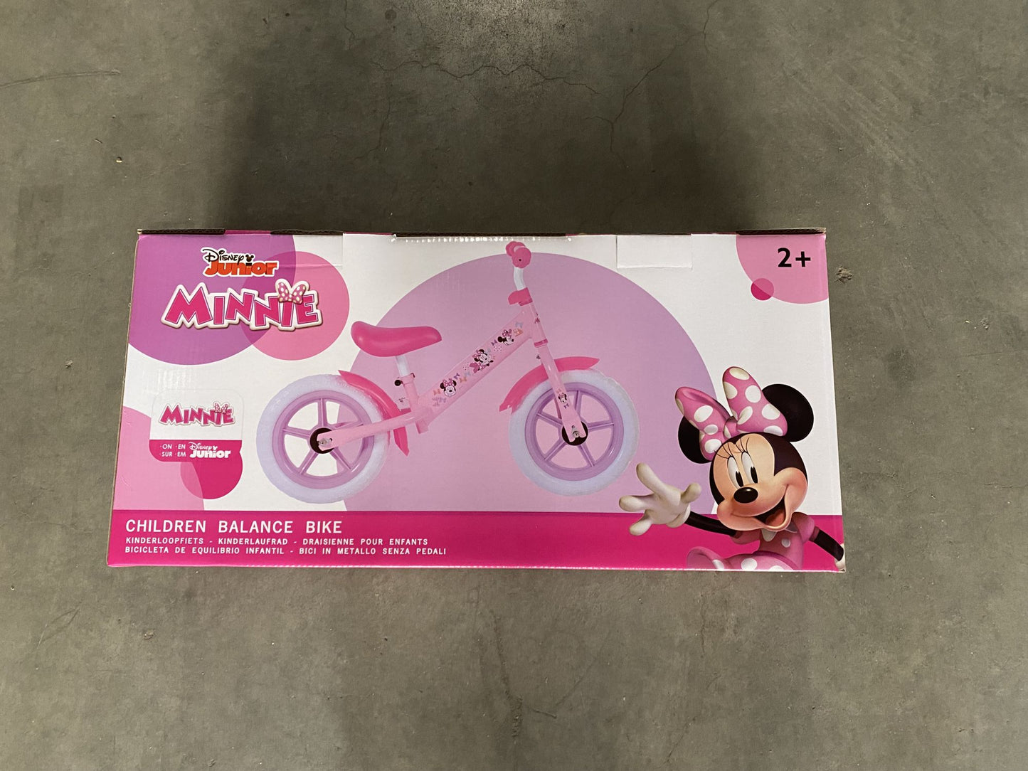 Volare Loopfiets staal disney minnie roze
