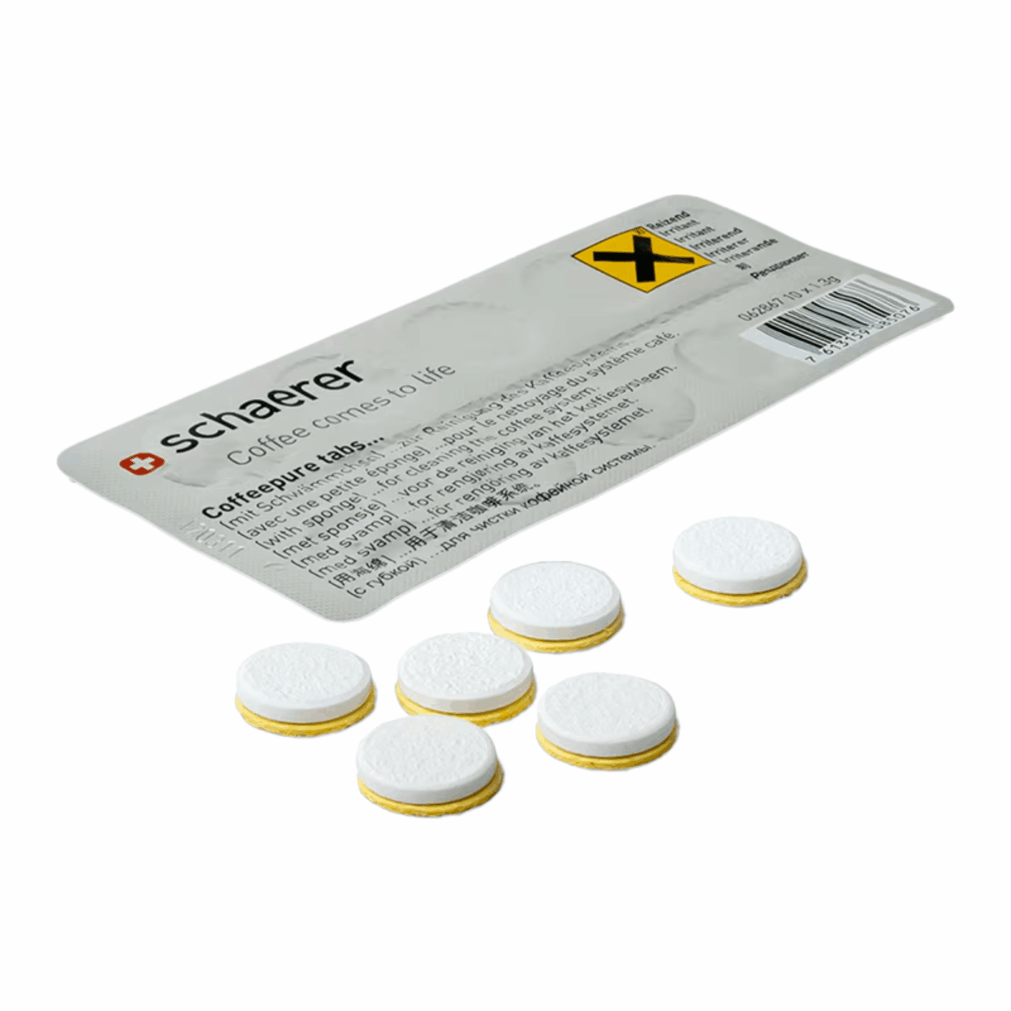 Douwe Egberts schoonmaaktablet shaerer incl spons (10 stuks)