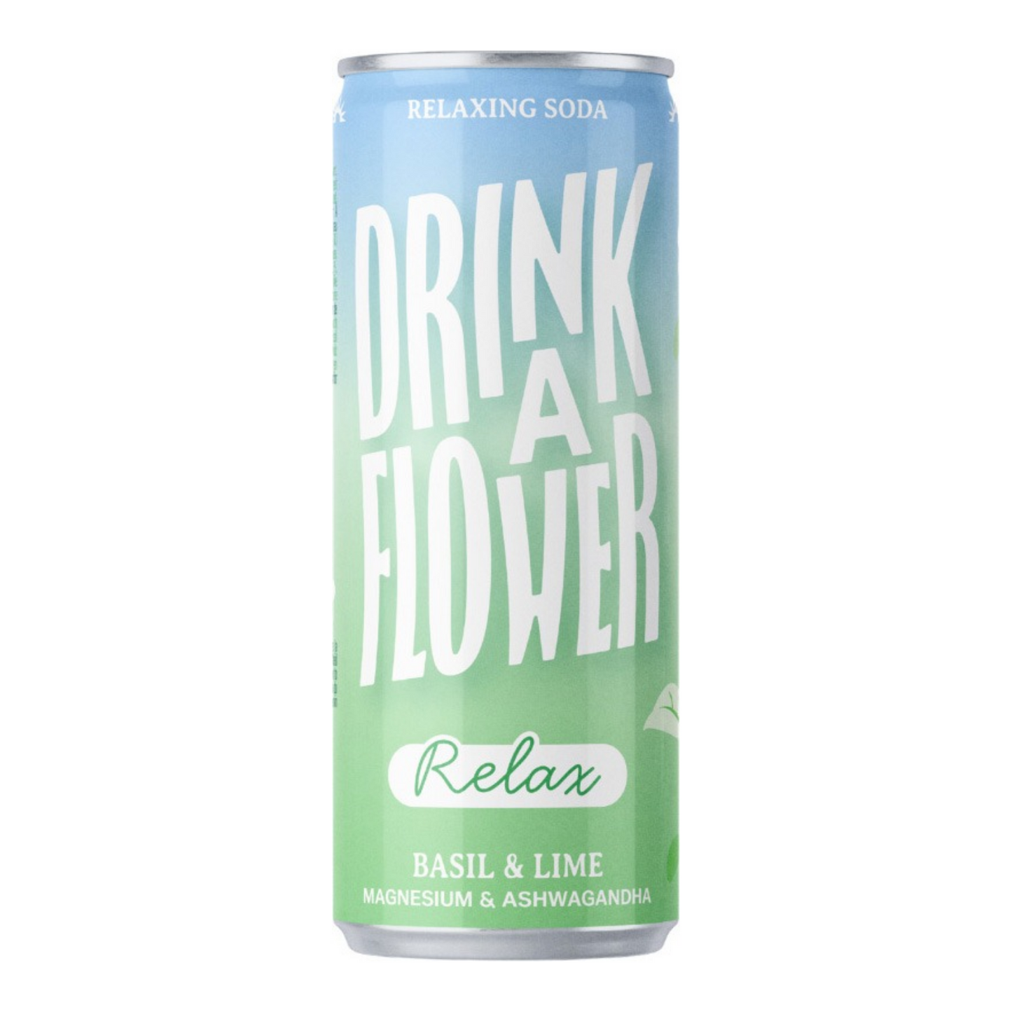 Drink A Flower relax basil lime blik (12x 25cl)